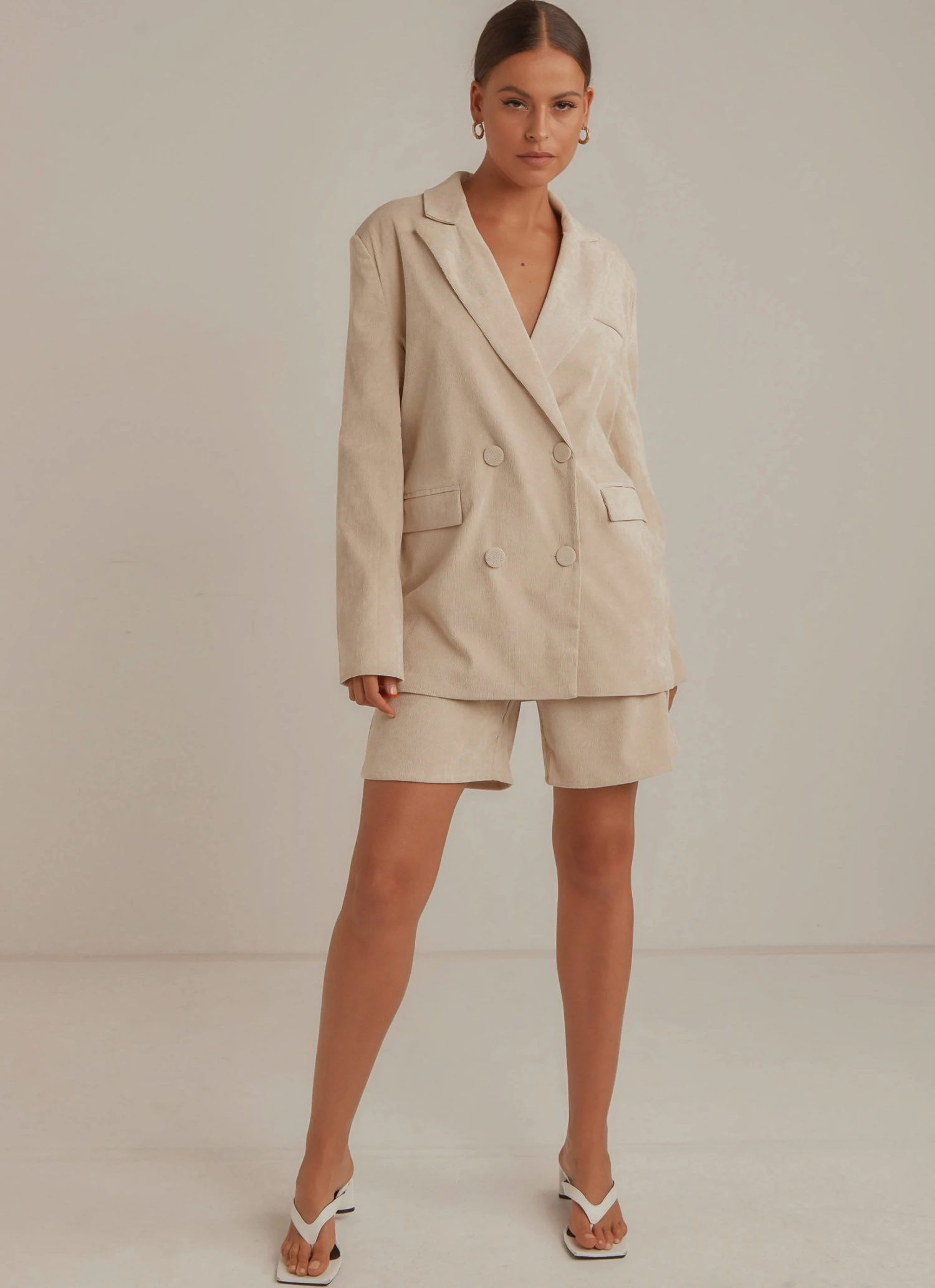 4th & Reckless New & Most Loved Anderson Blazer - Cream Cord 3 4th & Reckless New & Most Loved Anderson Blazer - Cream Cord