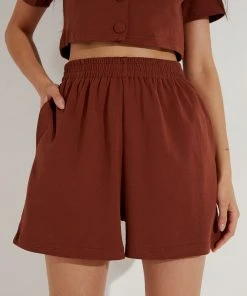Peppermayo Exclusive En Route Shorts - Chocolate New & Most Loved