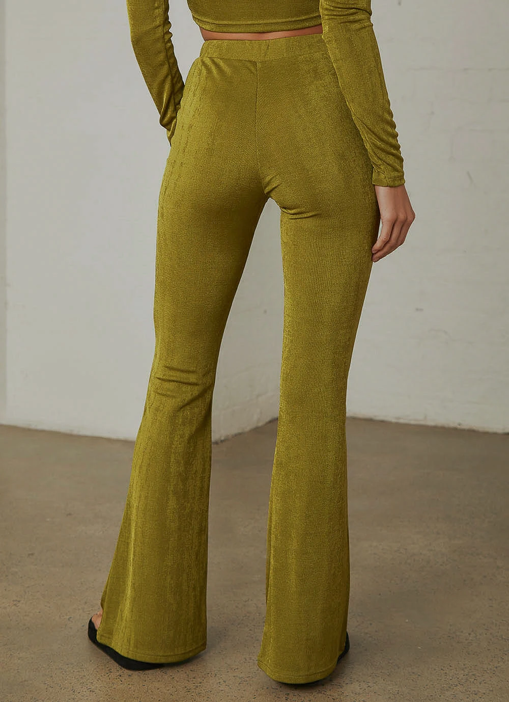Peppermayo Exclusive New & Most Loved Russo Flare Pants - Moss Green 5 Peppermayo Exclusive New & Most Loved Russo Flare Pants - Moss Green