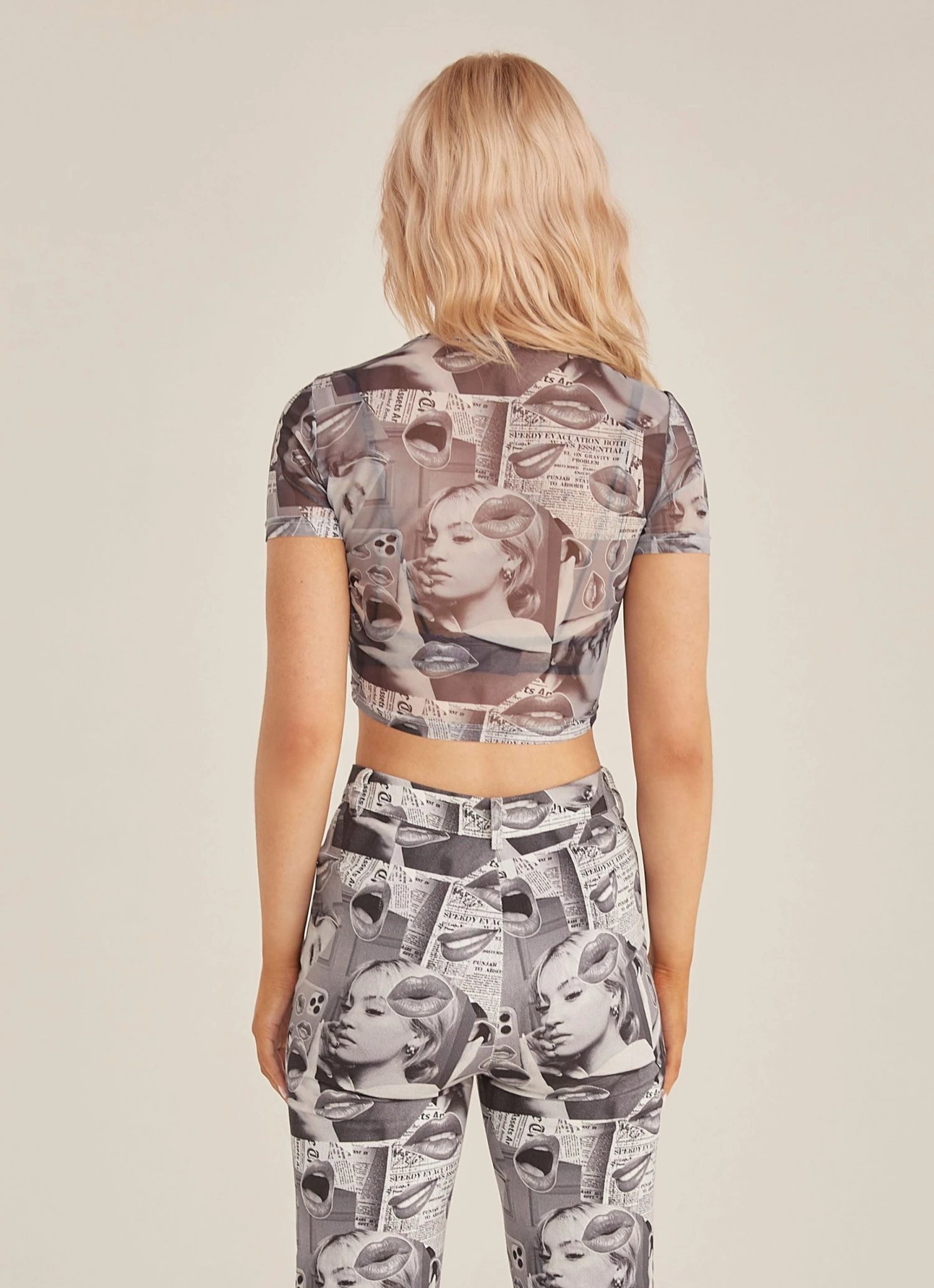 Riley Hubatka X Peppermayo Subway Style Mesh Baby Tee - Riley Collage New & Most Loved 6 Riley Hubatka X Peppermayo Subway Style Mesh Baby Tee - Riley Collage New & Most Loved