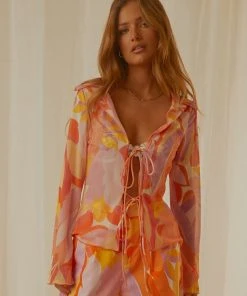 Peppermayo Exclusive Parisian Balcony Tie Top - Paloma - Pre-Order