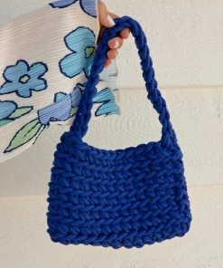Peppermayo Getaway Weekend Crochet Bag - Cobalt