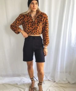 Peppermayo New & Most Loved Sundaze Crop Jumper - Leopard