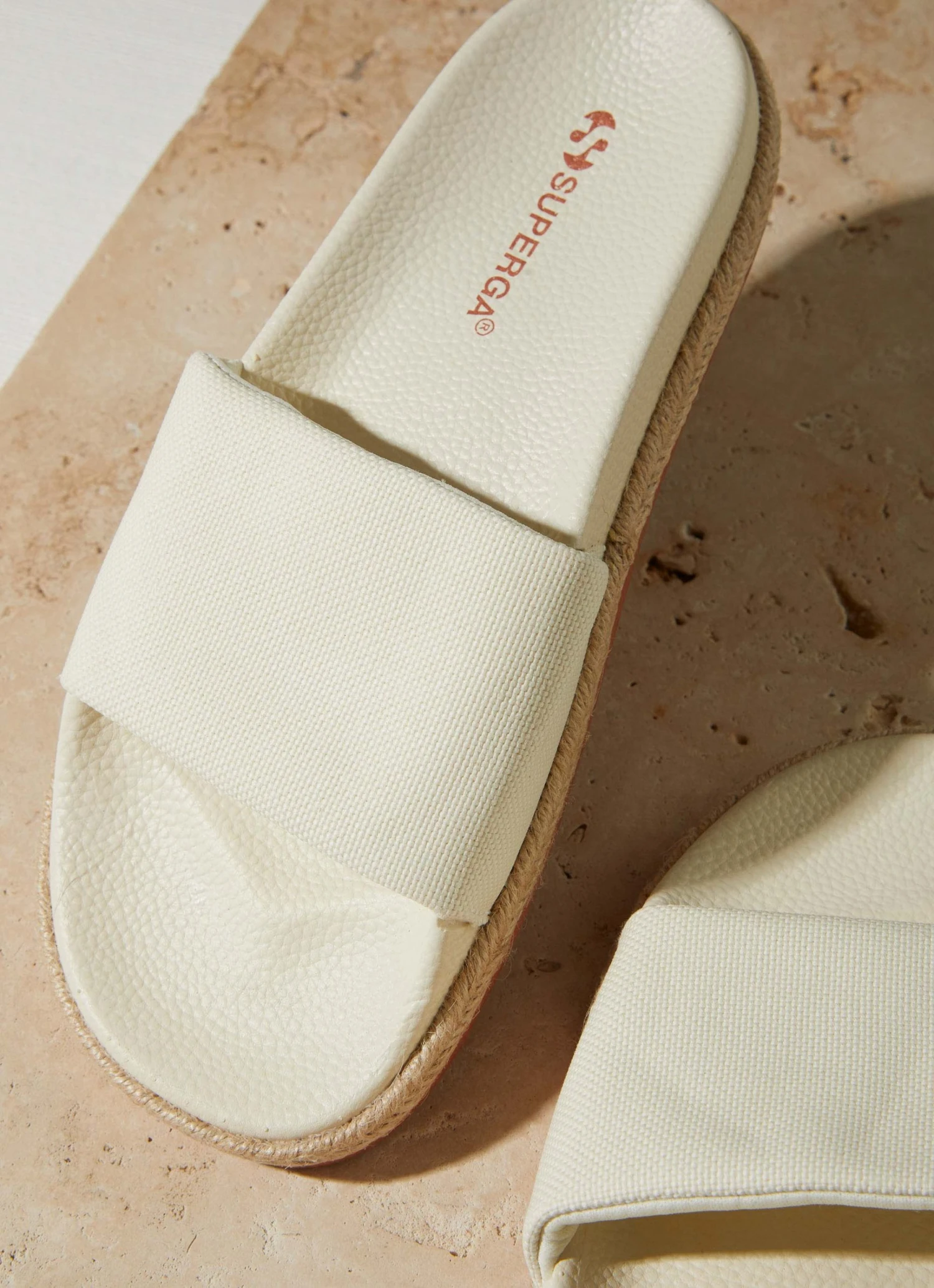 Superga 1908 Slides Organic Canvas Rop - A02 Red Beet 2 Superga 1908 Slides Organic Canvas Rop - A02 Red Beet