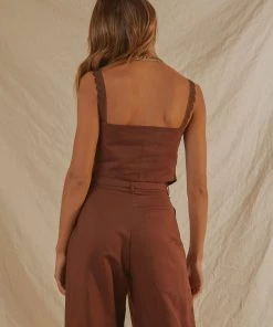 Peppermayo Exclusive Escape Reality Crop - Choc Brown 7 Peppermayo Exclusive Escape Reality Crop - Choc Brown