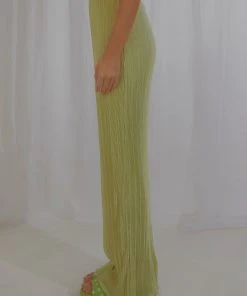 Peppermayo Exclusive Setting Sun Maxi Skirt - Sage New & Most Loved