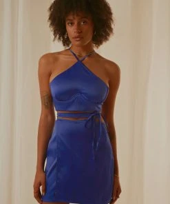 Peppermayo Exclusive Driving Force Crop Top - Cobalt New & Most Loved 7 Peppermayo Exclusive Driving Force Crop Top - Cobalt New & Most Loved