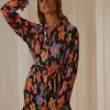 Peppermayo Exclusive Soho Chic Shirt Dress - Noir Bloom