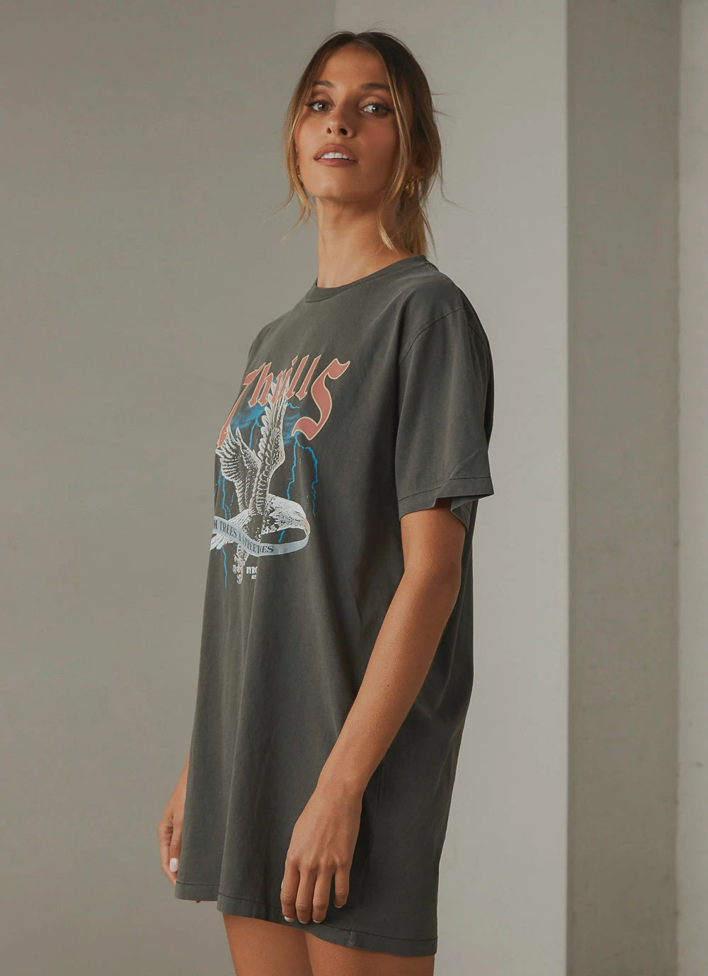 Thrills New & Most Loved Storm The Castle Merch Fit Tee Dress - Merch Black 4 Thrills New & Most Loved Storm The Castle Merch Fit Tee Dress - Merch Black