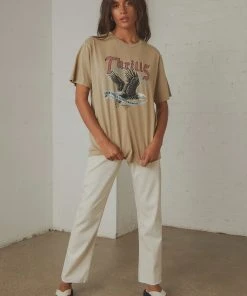 Thrills Storm The Castle Merch Fit Tee - Vintage Khaki New & Most Loved 7 Thrills Storm The Castle Merch Fit Tee - Vintage Khaki New & Most Loved