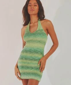 Peppermayo Young Hearts Mini Dress - Green New & Most Loved