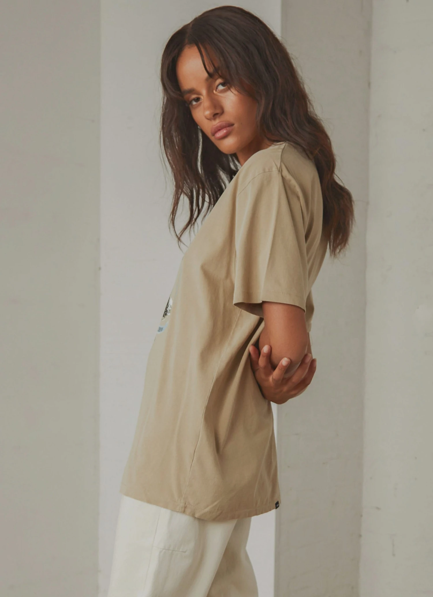 Thrills Storm The Castle Merch Fit Tee - Vintage Khaki New & Most Loved 4 Thrills Storm The Castle Merch Fit Tee - Vintage Khaki New & Most Loved