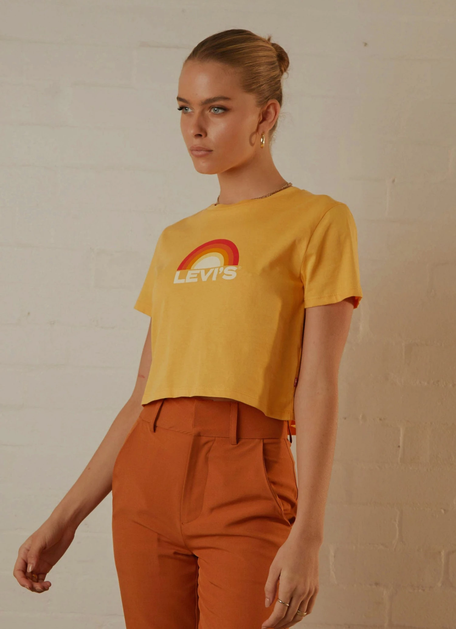 Levi's Cropped Jordie Tee - Sunrise Amber 3 Levi's Cropped Jordie Tee - Sunrise Amber