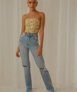 Abrand New & Most Loved A 94' High Straight Jean - Patricia Rip