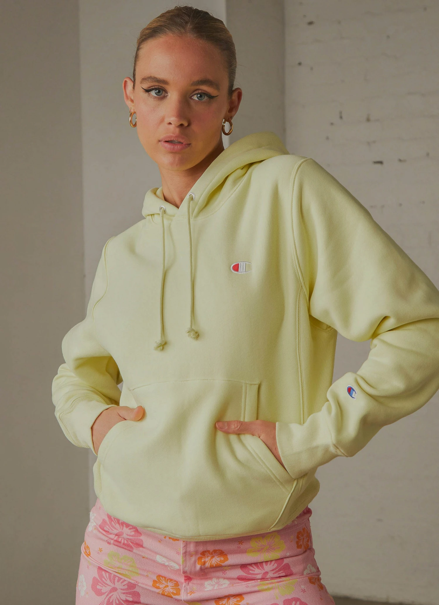 Champion New & Most Loved Reverse Weave Hoodie - Lemon Glacier 1 Champion New & Most Loved Reverse Weave Hoodie - Lemon Glacier