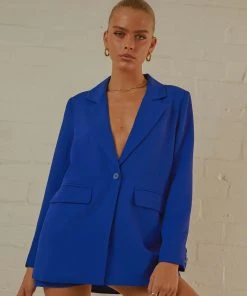 Peppermayo Exclusive Italian Cities Blazer - Cobalt New & Most Loved 7 Peppermayo Exclusive Italian Cities Blazer - Cobalt New & Most Loved