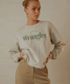Wrangler The Reaction Sweat - Light Grey Marle