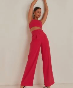 4th & Reckless New & Most Loved Vivian Trouser - Hot Pink