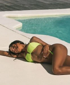 LaHana Swim New & Most Loved Soraya Top - Ribbed Lime