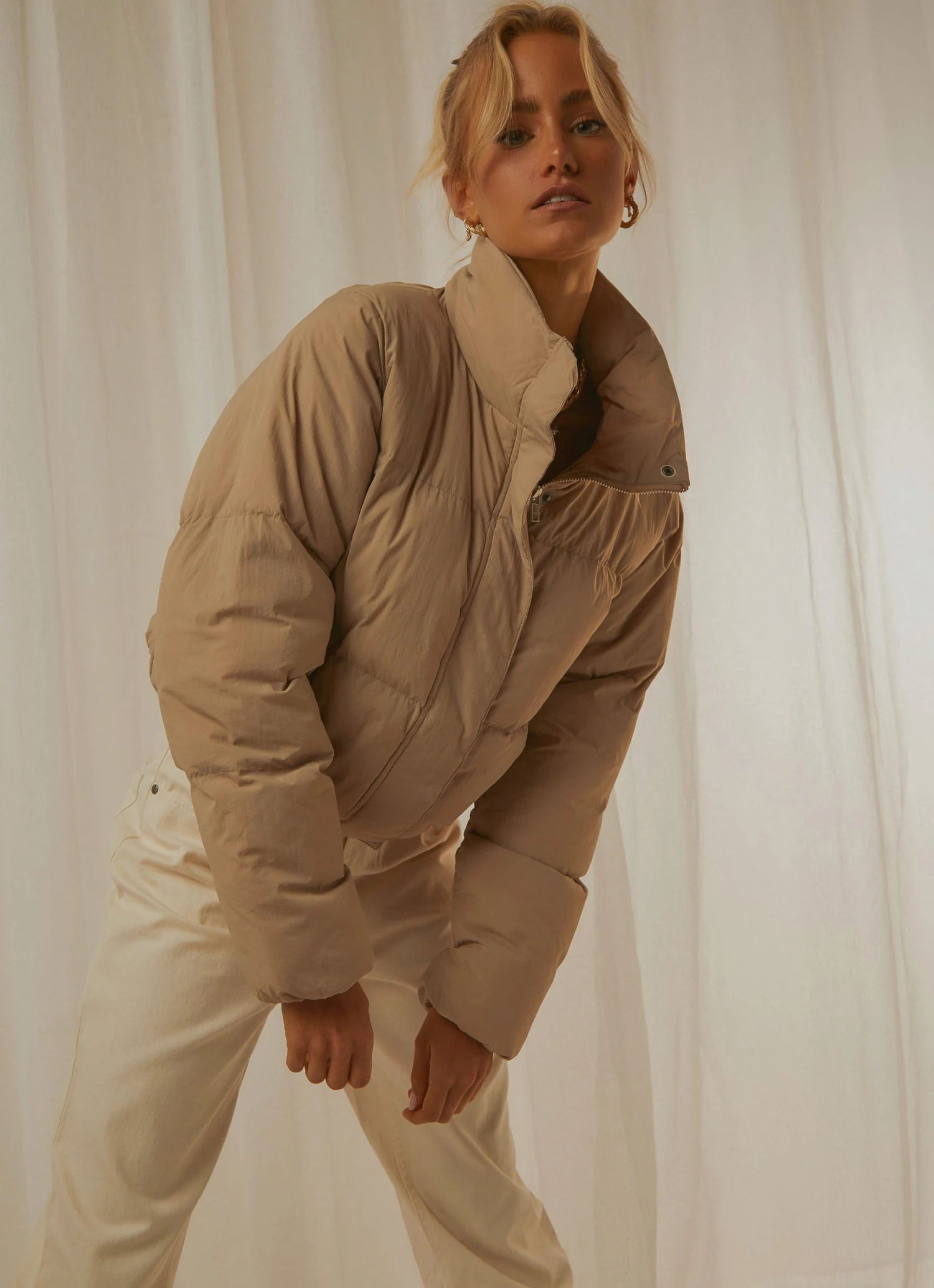 Nude Lucy New & Most Loved Topher Puffer Jacket - Mocha 2 Nude Lucy New & Most Loved Topher Puffer Jacket - Mocha