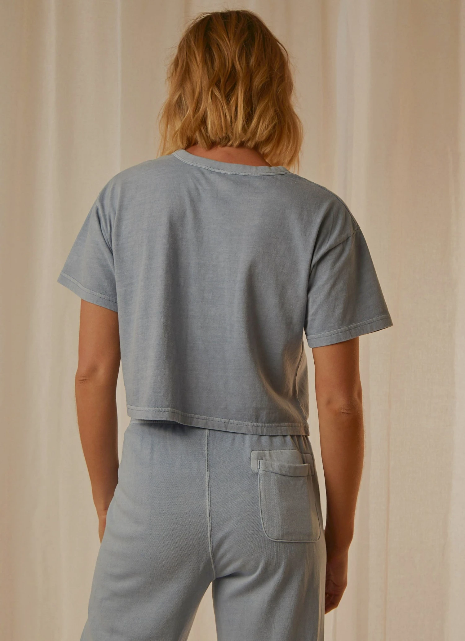 Champion New & Most Loved Vintage Dye Crop Tee - Wildflower Blue 5 Champion New & Most Loved Vintage Dye Crop Tee - Wildflower Blue