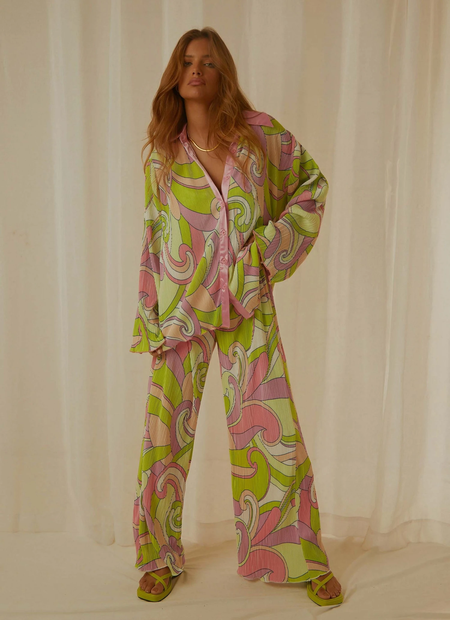 Peppermayo Exclusive 90s Muse Pants - Retro Swirl New & Most Loved 3 Peppermayo Exclusive 90s Muse Pants - Retro Swirl New & Most Loved