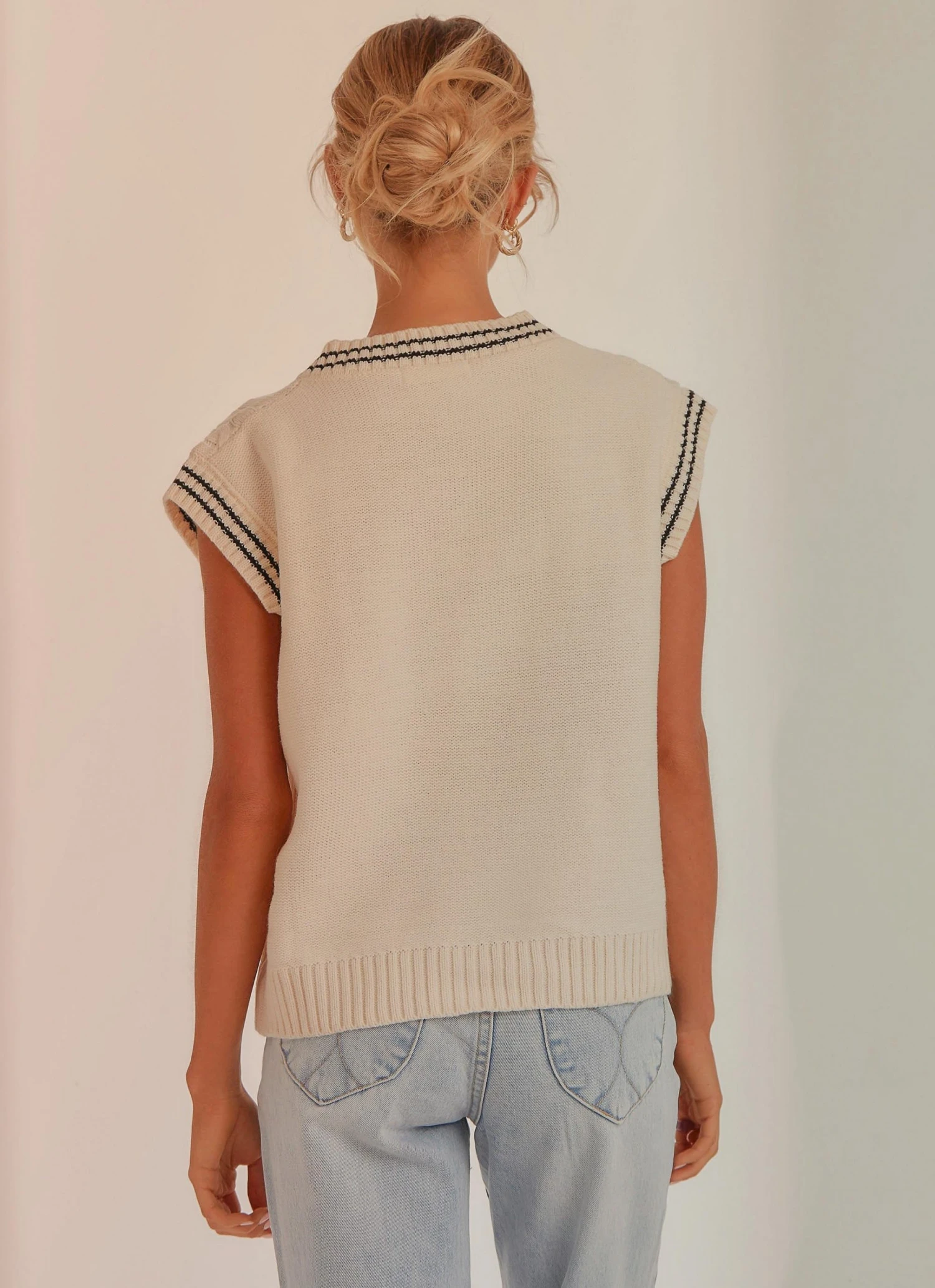 Peppermayo Princeton Girl Knit Vest - Cream 5 Peppermayo Princeton Girl Knit Vest - Cream