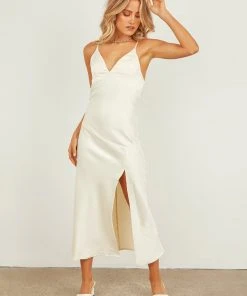 Peppermayo Exclusive Sweet Life Midi Dress - Ivory New & Most Loved