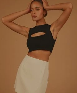 Peppermayo Exclusive Gigi Girl Knit Crop - Black New & Most Loved