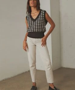 Peppermayo Afternoon Moments Knit Vest - Black And White New & Most Loved