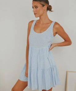 Peppermayo Facing The Sun Mini Dress - Blue Gingham 8 Peppermayo Facing The Sun Mini Dress - Blue Gingham