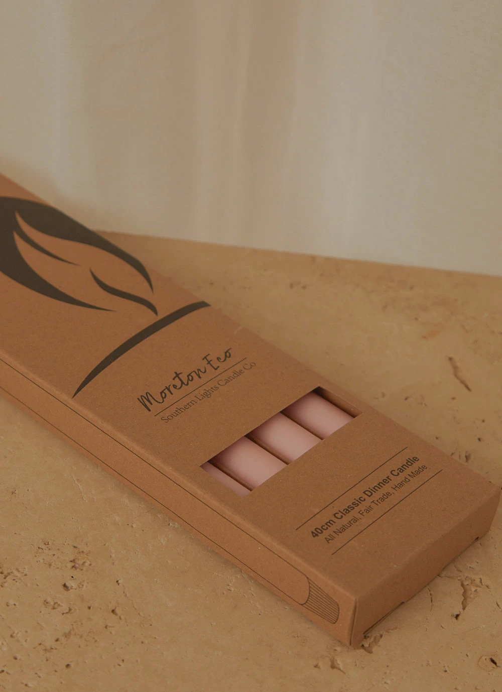 Candle Co Moreton Eco Dinner Candle - Blush Pink 4 Candle Co Moreton Eco Dinner Candle - Blush Pink