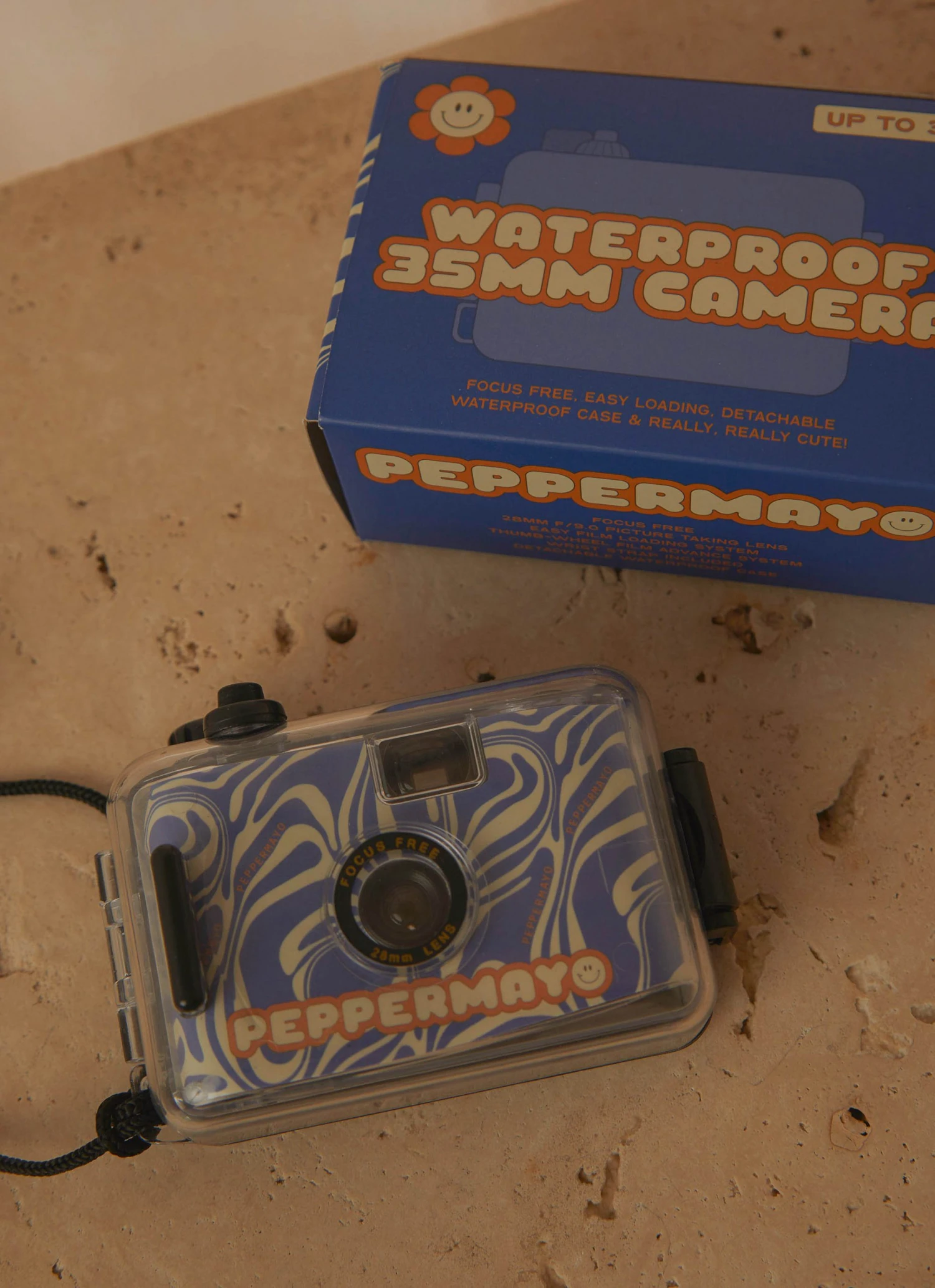 Peppermayo Exclusive Art Trip PM 35mm Reuseable Film Camera - Cobalt Marble 4 Peppermayo Exclusive Art Trip PM 35mm Reuseable Film Camera - Cobalt Marble