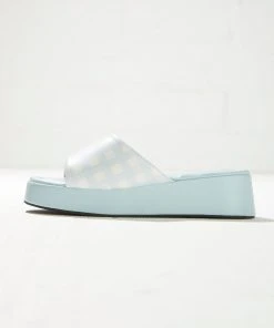 Cult Avenue Ambrose Mule - Blue Gingham New & Most Loved
