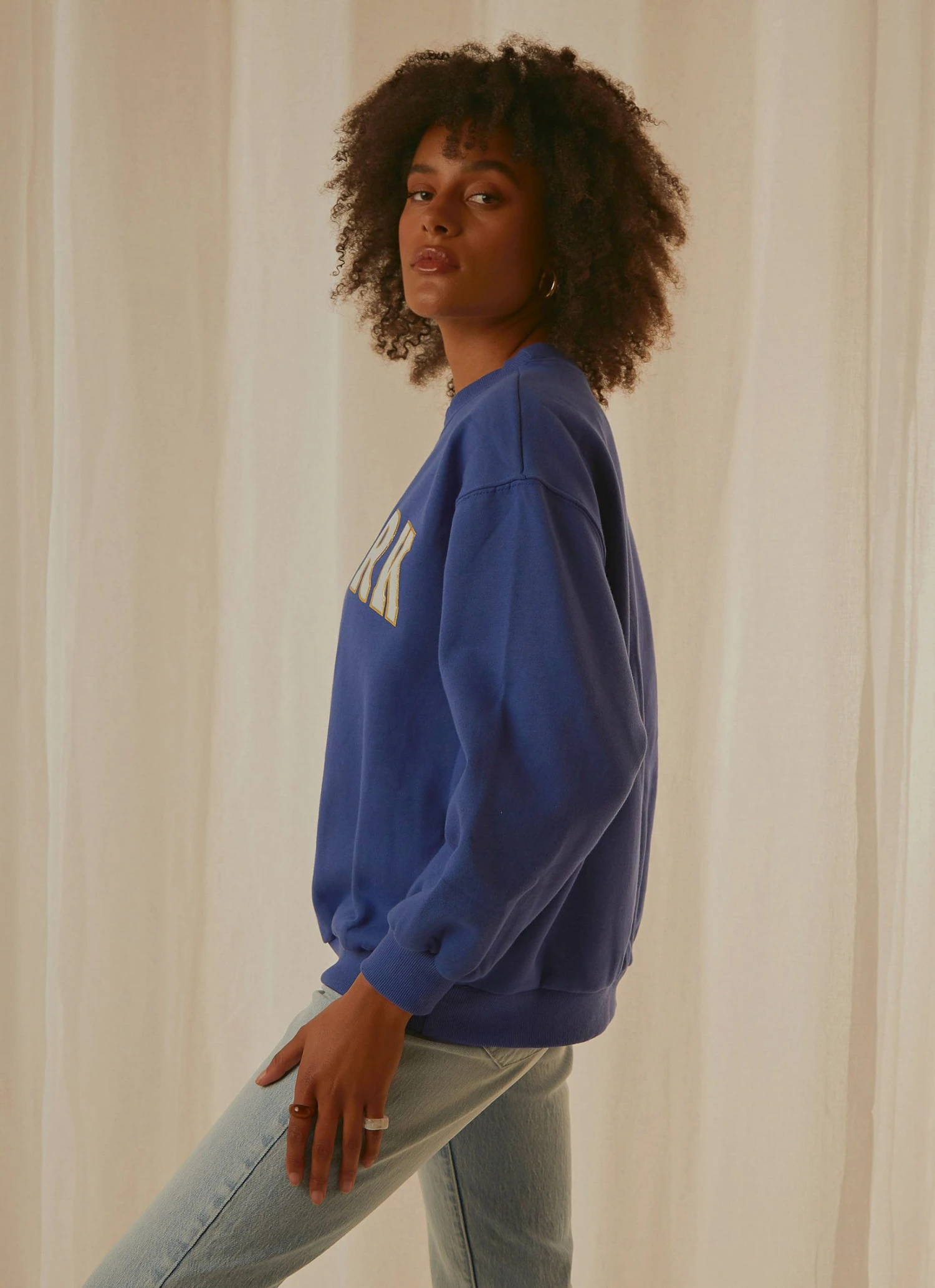 Peppermayo Big City Crewneck Sweater - Cobalt Blue 5 Peppermayo Big City Crewneck Sweater - Cobalt Blue