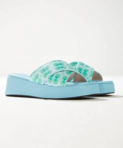 Cult Avenue Fonda Cross Over Mule - Seafoam