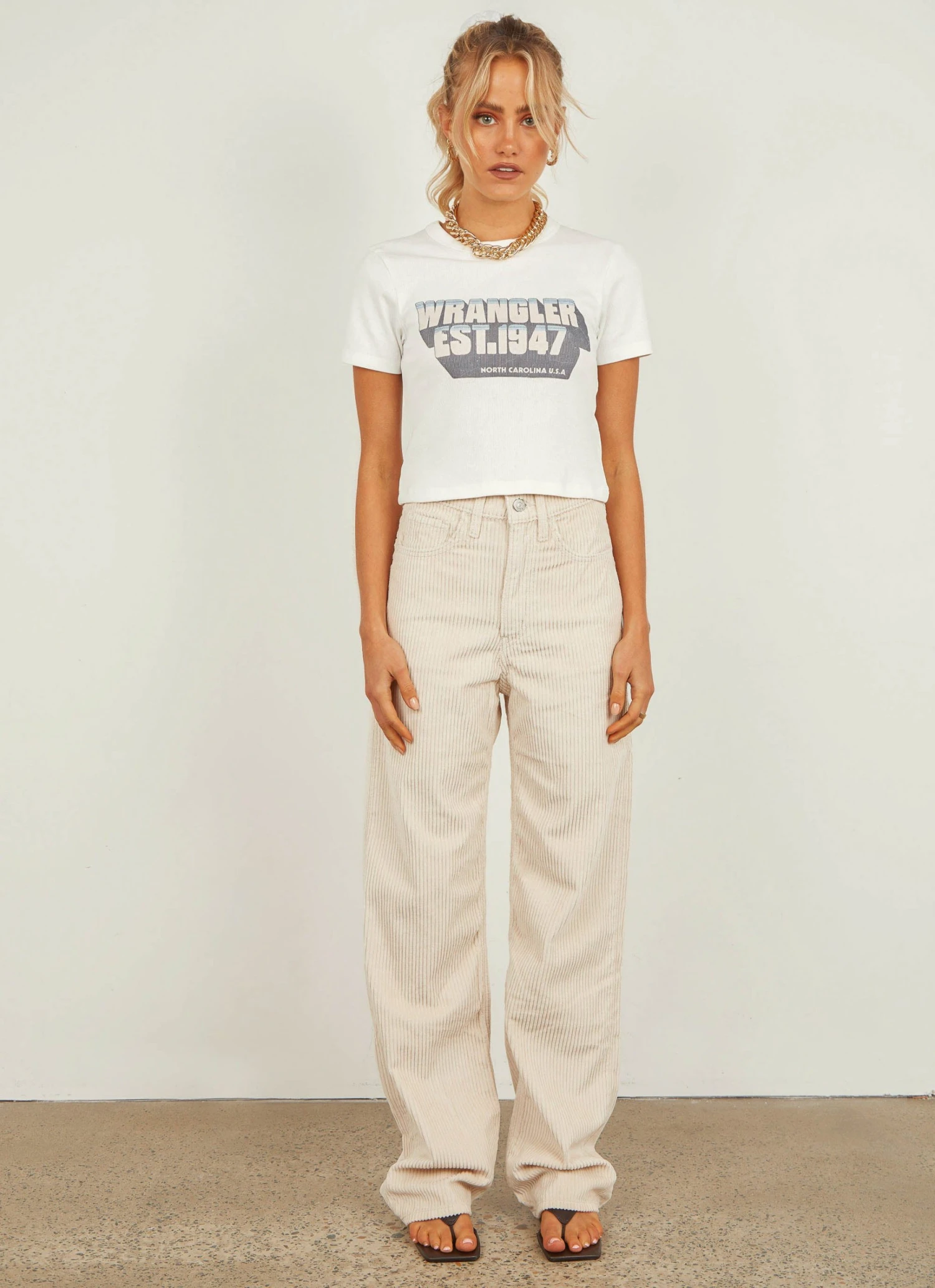 Wrangler Dreambound Rib Tee - Vintage White 3 Wrangler Dreambound Rib Tee - Vintage White