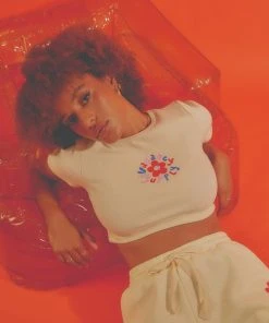 Vacancy Supply X Micke Lindebergh - Blume Baby Tee - Buttercream New & Most Loved