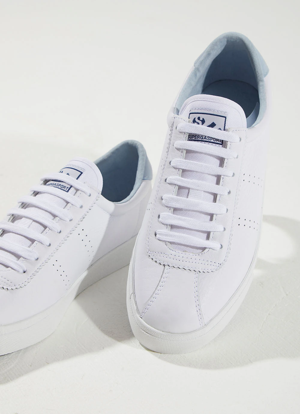Superga 2843 CLUBS SNEAKER - A0E White/Blue New & Most Loved 2 Superga 2843 CLUBS SNEAKER - A0E White/Blue New & Most Loved