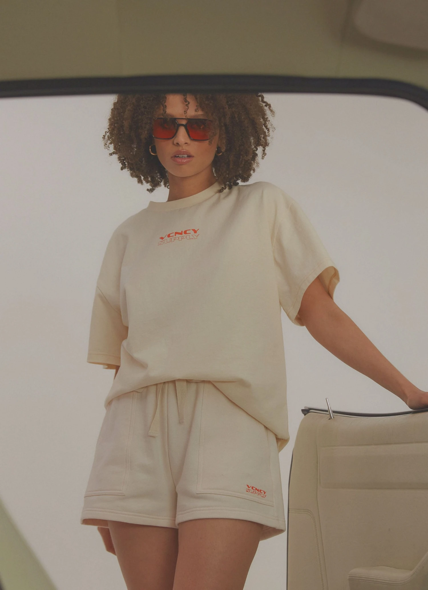 Vacancy Supply Diversion Tee - Off White 1 Vacancy Supply Diversion Tee - Off White