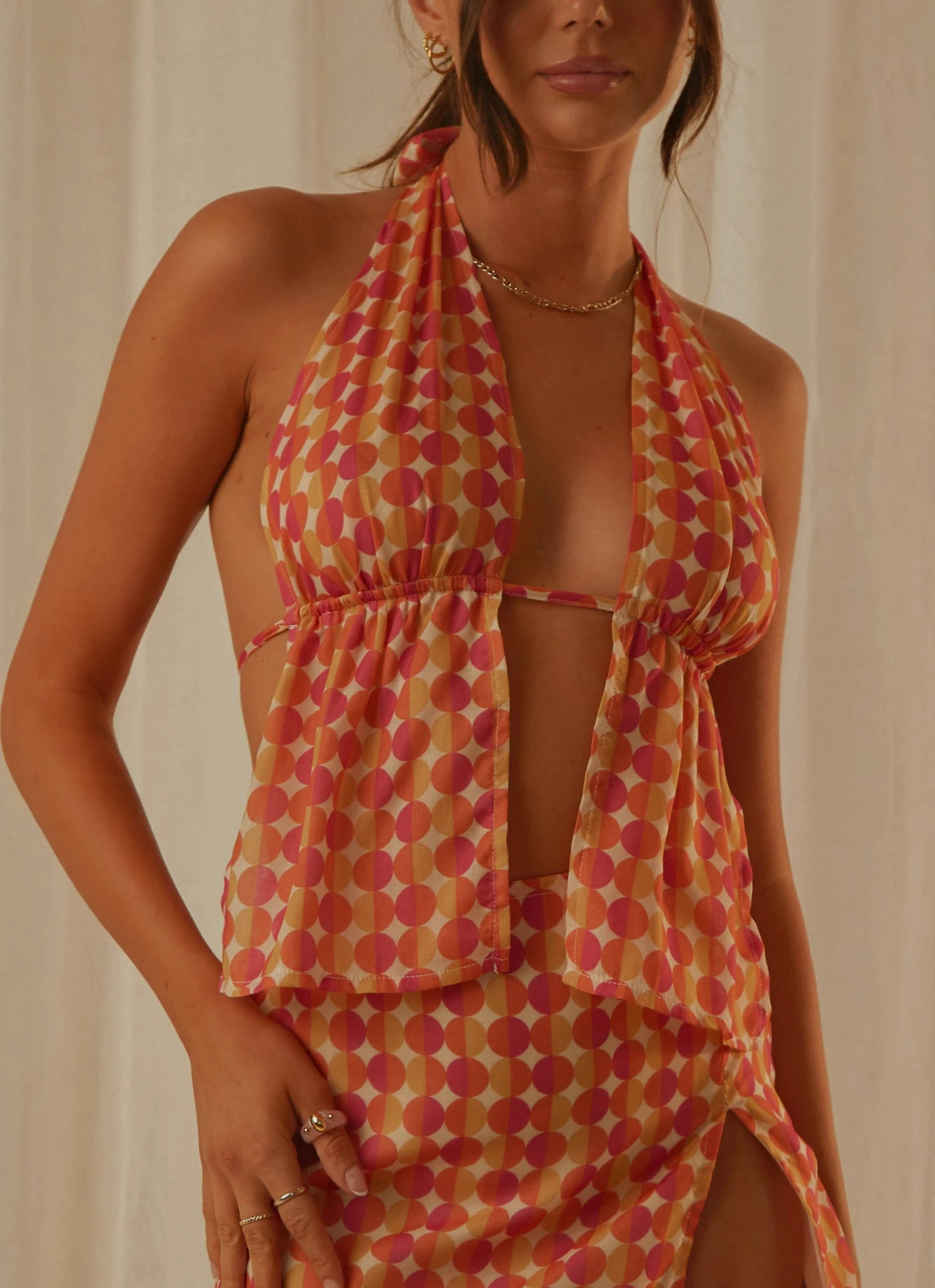 Peppermayo Exclusive New & Most Loved Kaia Top - Sunset Geo 1 Peppermayo Exclusive New & Most Loved Kaia Top - Sunset Geo