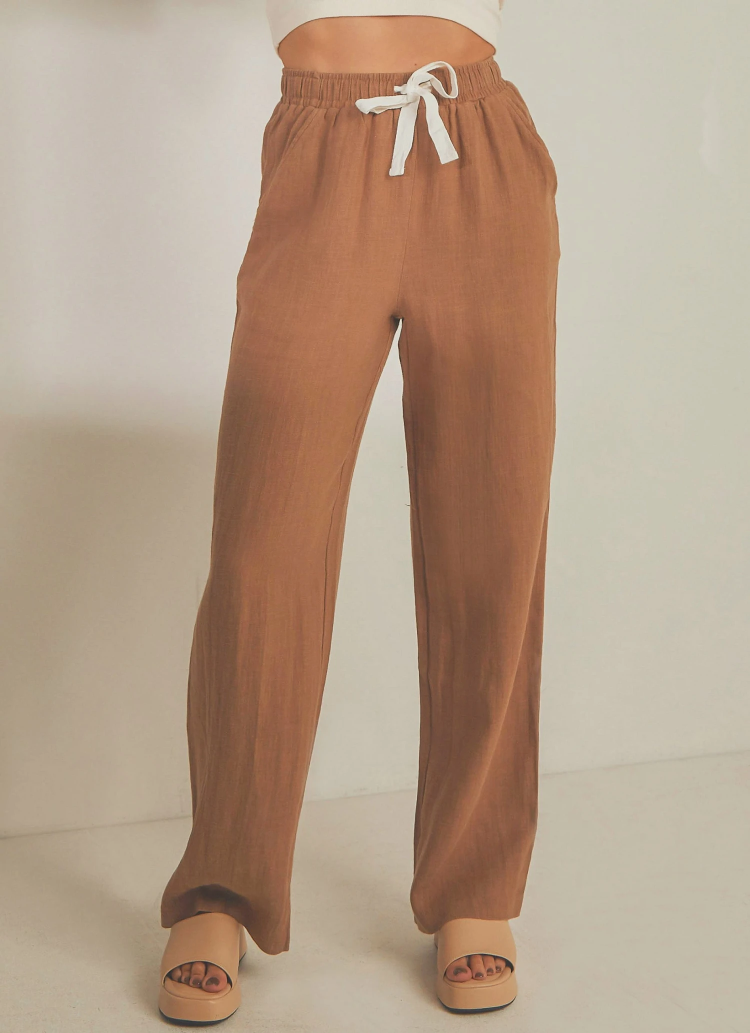 Nude Lucy Marvin Wide Leg Pant - Coffee 3 Nude Lucy Marvin Wide Leg Pant - Coffee