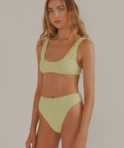 Vacancy Supply New & Most Loved Foreshore Bikini Top - Lime