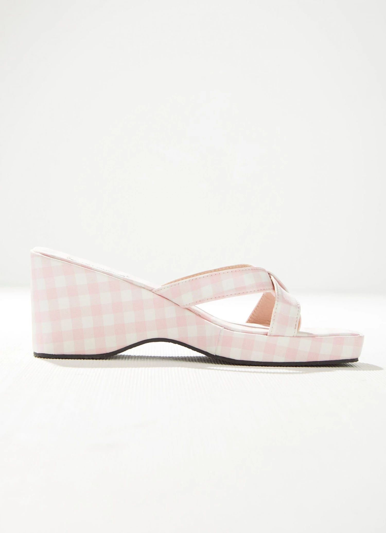 Cult Avenue Bettina Mule - Bubblegum Gingham New & Most Loved 6 Cult Avenue Bettina Mule - Bubblegum Gingham New & Most Loved