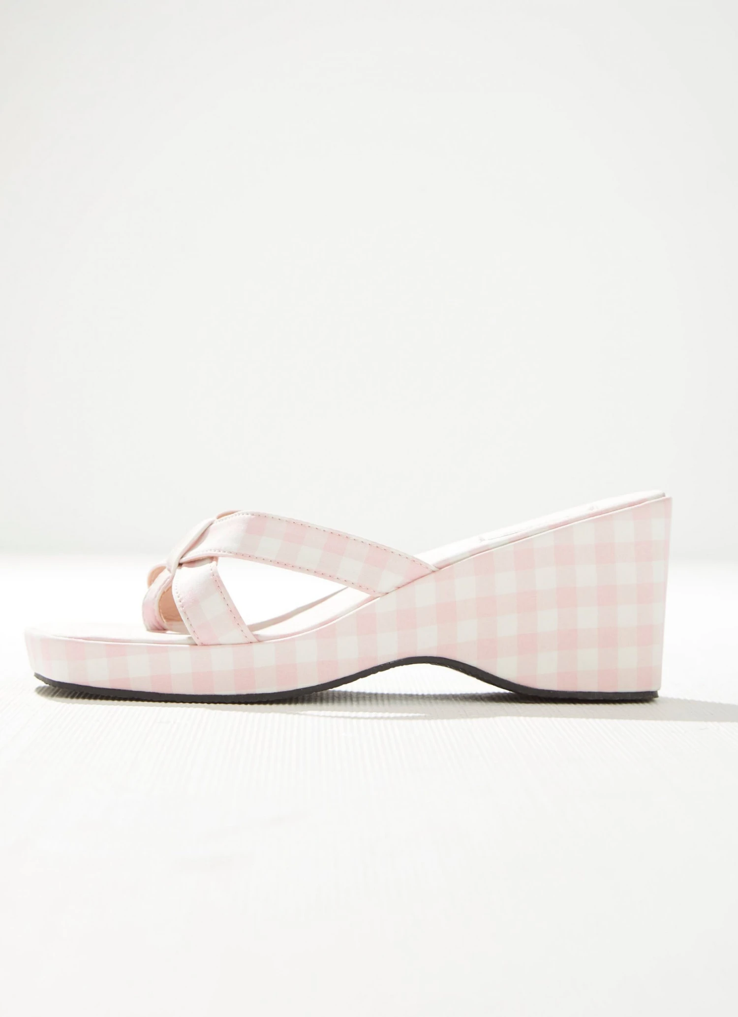 Cult Avenue Bettina Mule - Bubblegum Gingham New & Most Loved 7 Cult Avenue Bettina Mule - Bubblegum Gingham New & Most Loved