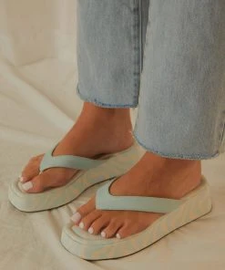Cult Avenue New & Most Loved Minelli Sandals - Pastel Blue Wave