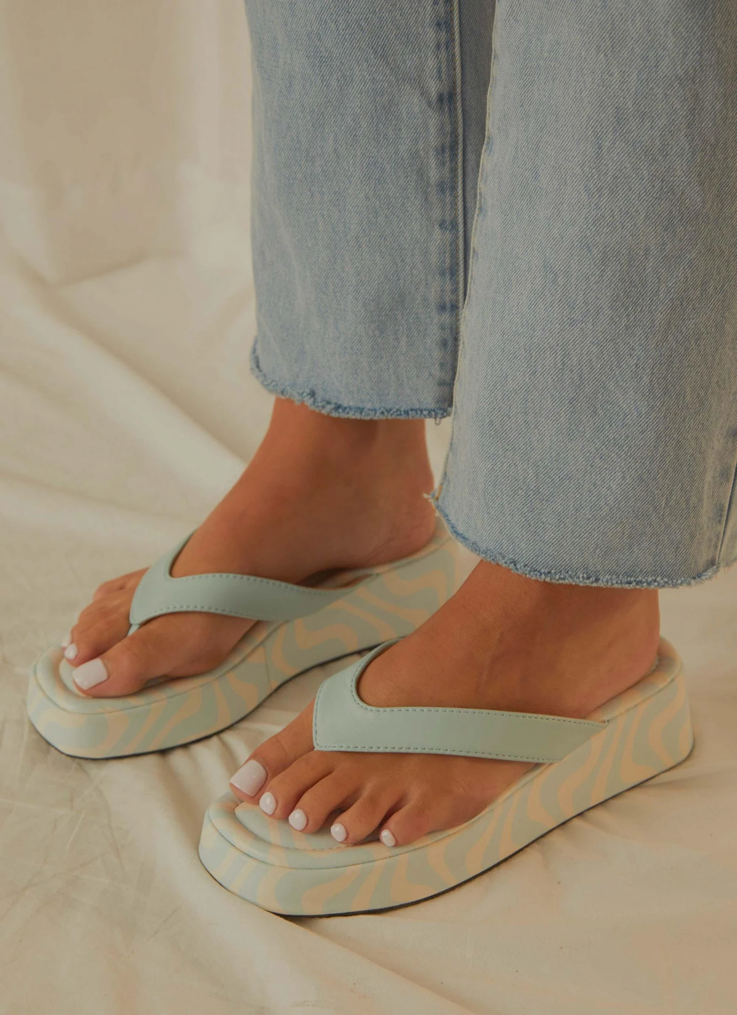 Cult Avenue New & Most Loved Minelli Sandals - Pastel Blue Wave 2 Cult Avenue New & Most Loved Minelli Sandals - Pastel Blue Wave