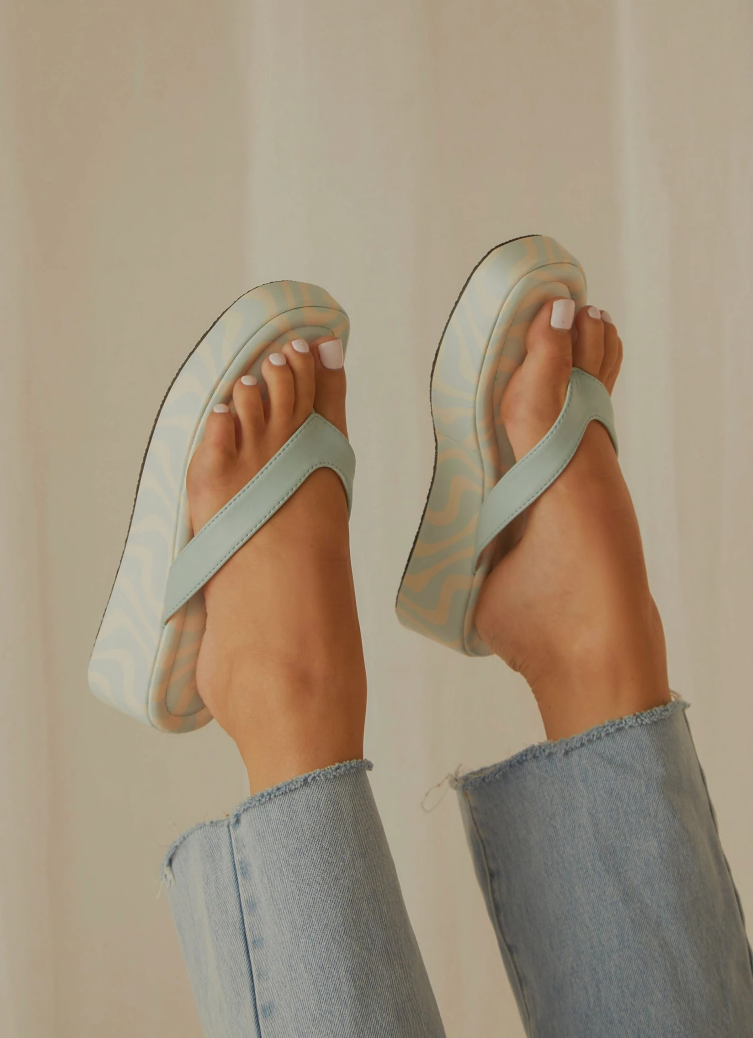 Cult Avenue New & Most Loved Minelli Sandals - Pastel Blue Wave 1 Cult Avenue New & Most Loved Minelli Sandals - Pastel Blue Wave