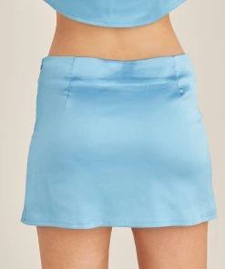 Riley Hubatka X Peppermayo New & Most Loved Current Mood Mini Skirt - Azure