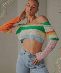 Peppermayo Exclusive Copacabana Crochet Top - Rainbow